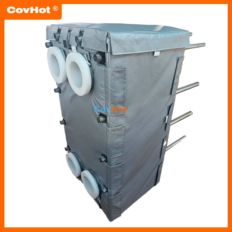 節能型換熱站內板式換熱器保溫套保溫衣，降低供熱成本