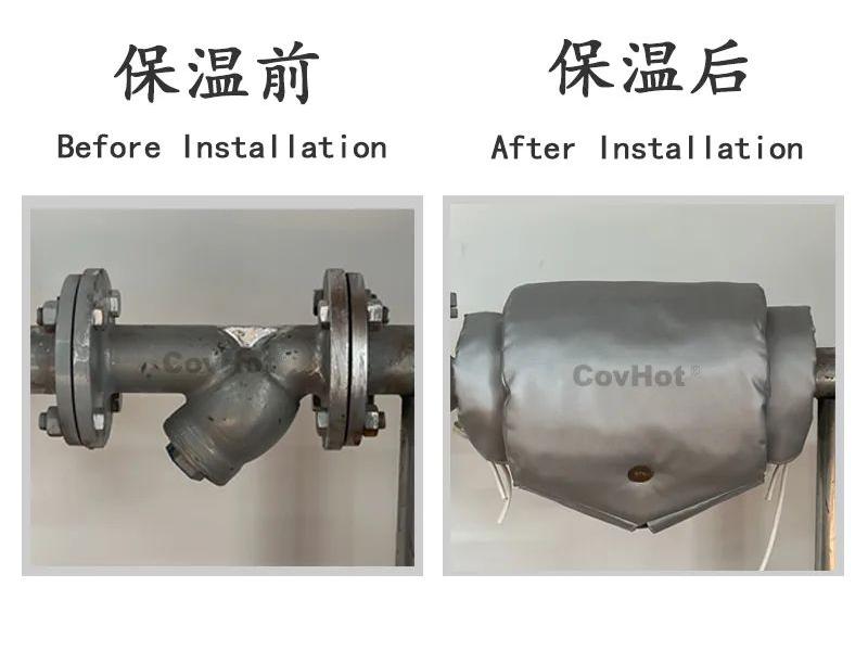 可拆卸保溫套廣泛應用于車間頻繁檢修設備